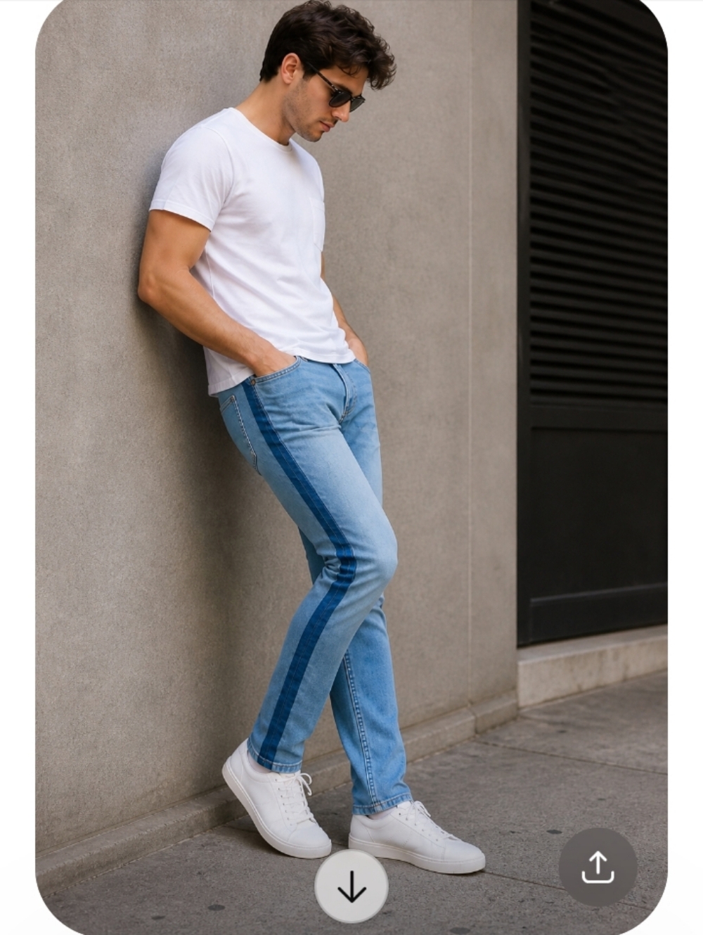 BDG Skinny Stretch Jeans Size 34 Blue Faded Denim Urban Outfitters